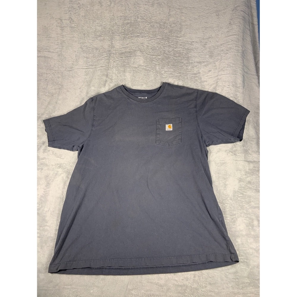 Carhartt K87 Loose Fit Short-Sleeve Pocket T-Shirt Mens XL Blue Heavyweight